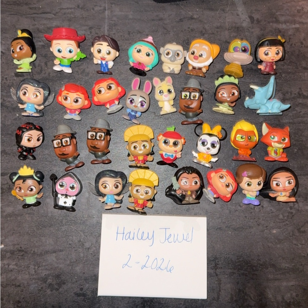 Disney Action Figure Set - Red, Blue, Yellow, and More